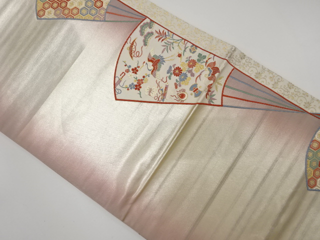 JAPANESE KIMONO / ANTIQUE FUKURO OBI / SILK / WOVEN TREASURES